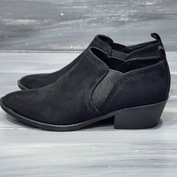 Style&co Raniaa Booties Black Block Heel Ankle Boots 5 M - Picture 3 of 10